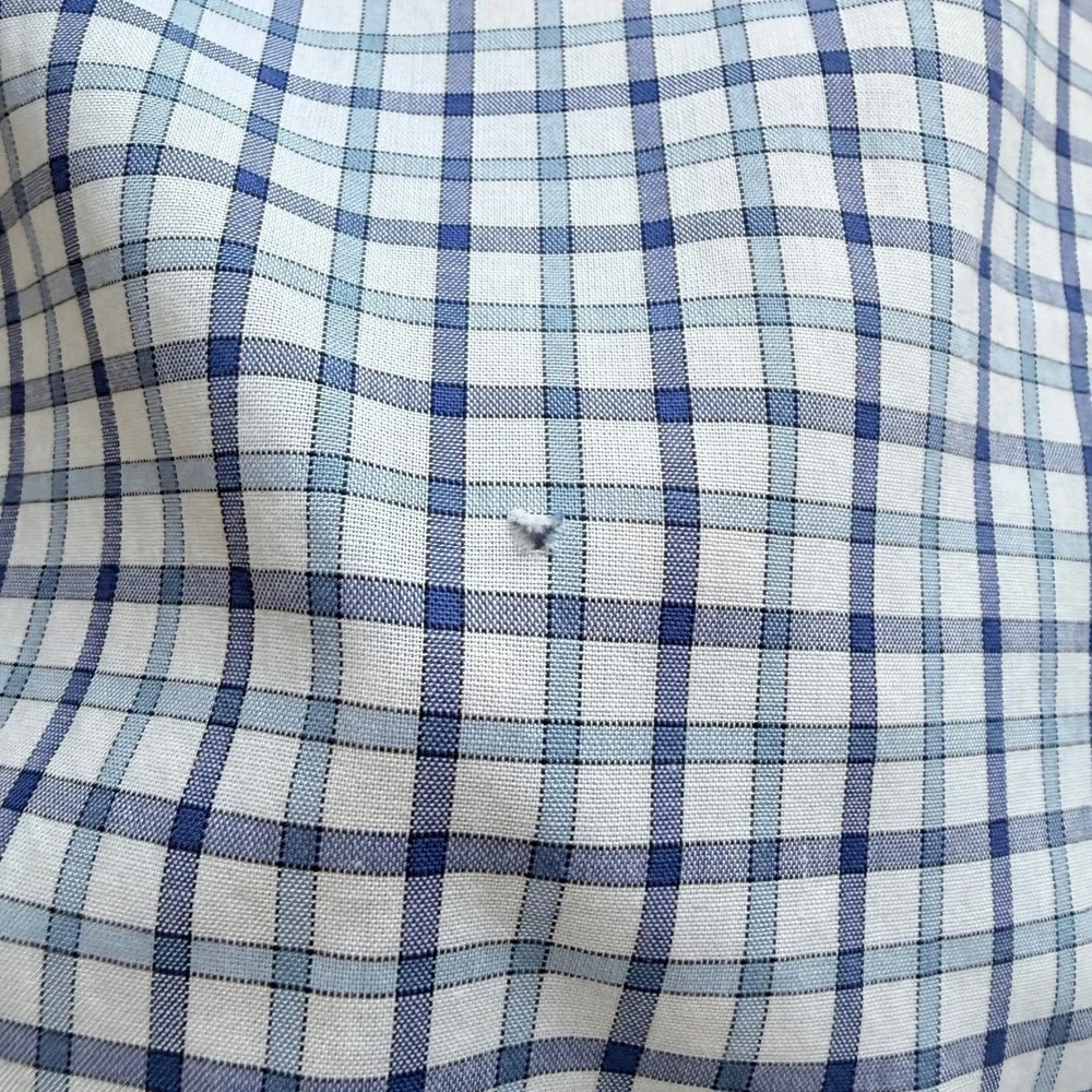 Lauren Ralph Lauren Button Down Top Plaid Preppy Old Money Nautical Women's M - Picture 12 of 13